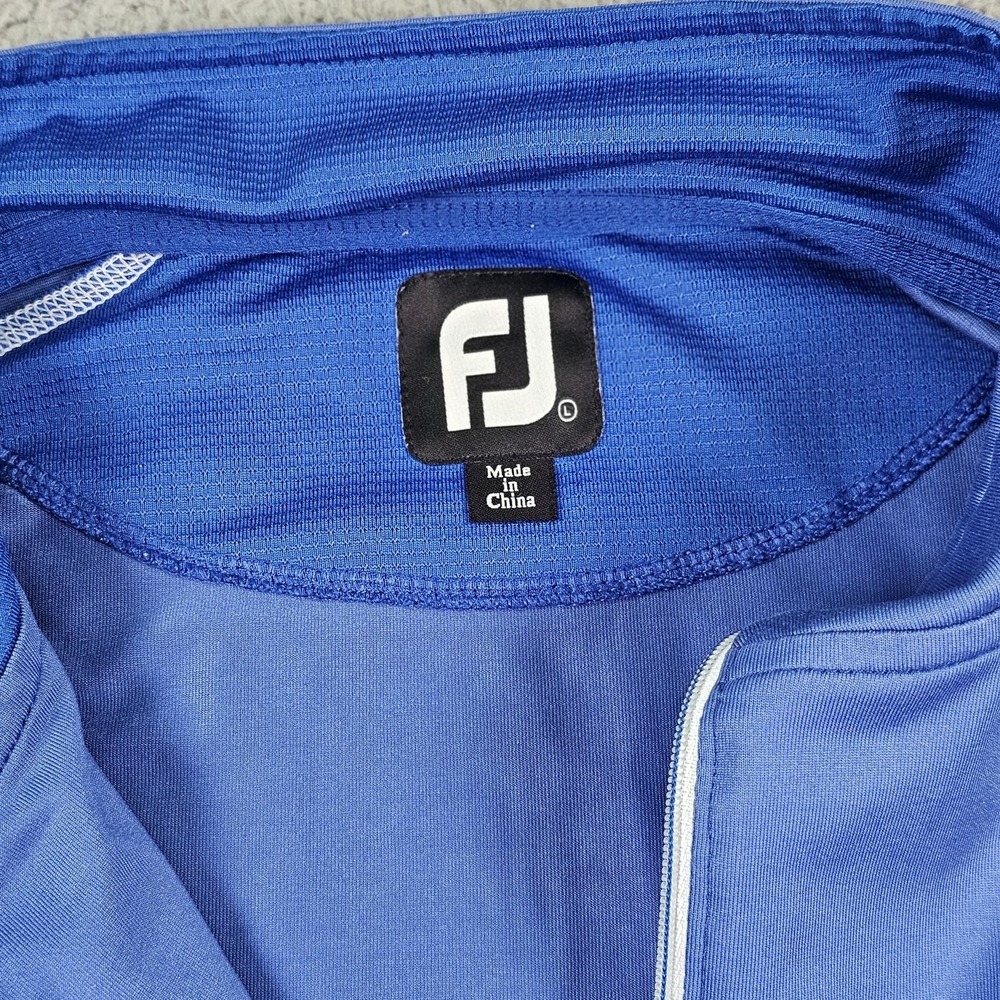 FootJoy Pullover Mens Extra Large Blue Quarter Zip Golf Athletic Performance Top - Picture 8 of 11